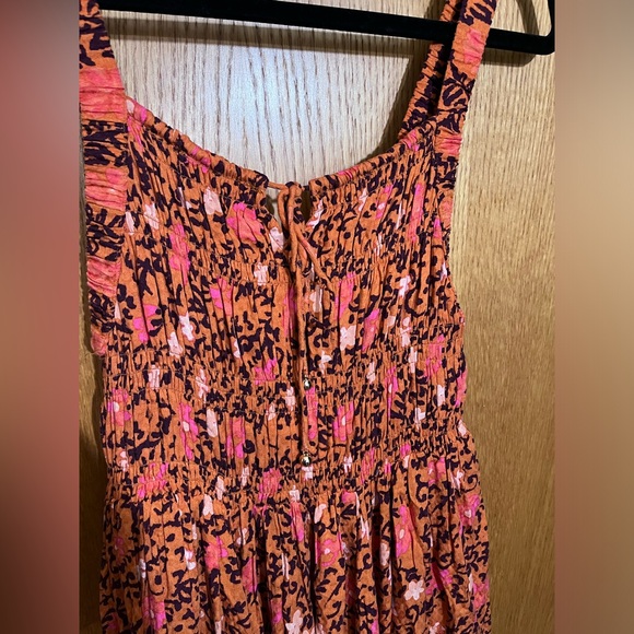 FREE PEOPLE Sz S GLOW UP MAXI DRESS IN BURNT ORANGE - Picture 5 of 6